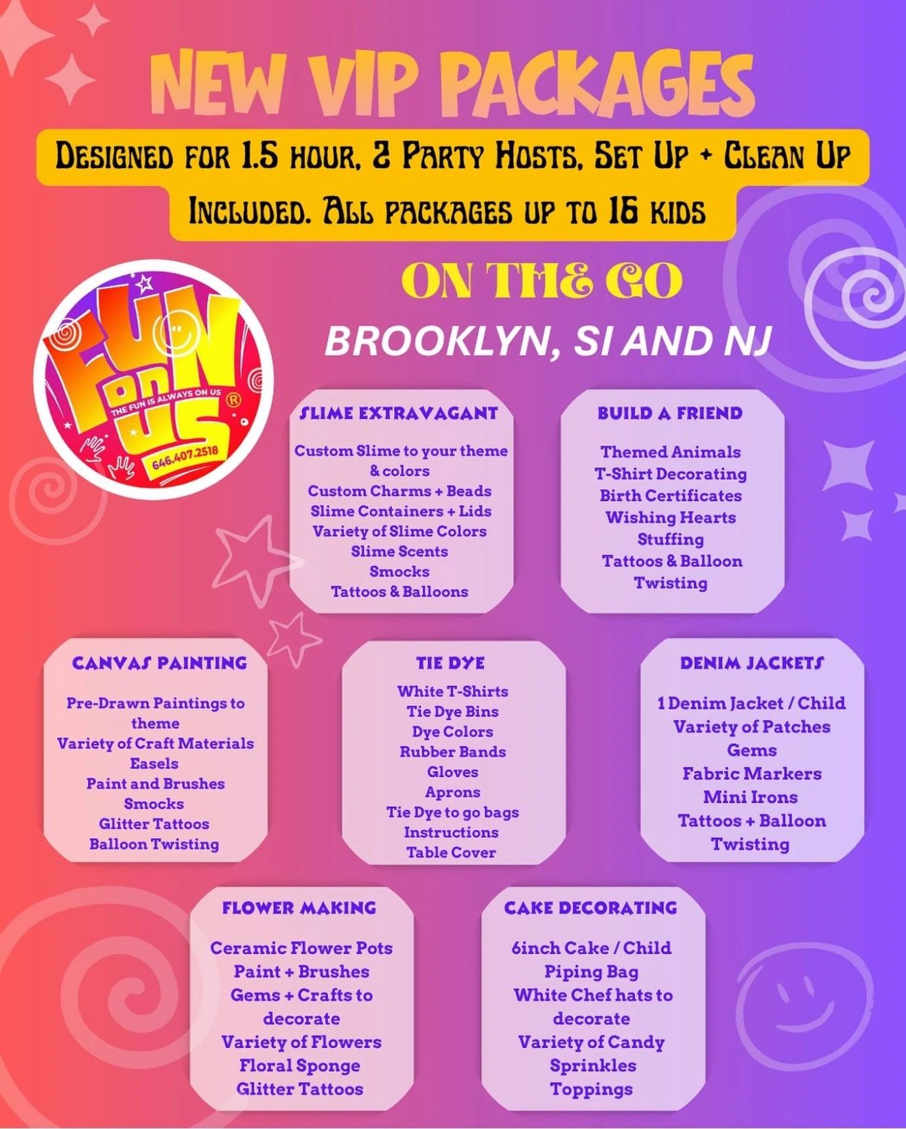 More on the go packages - NEW TWEEN PACKAGES