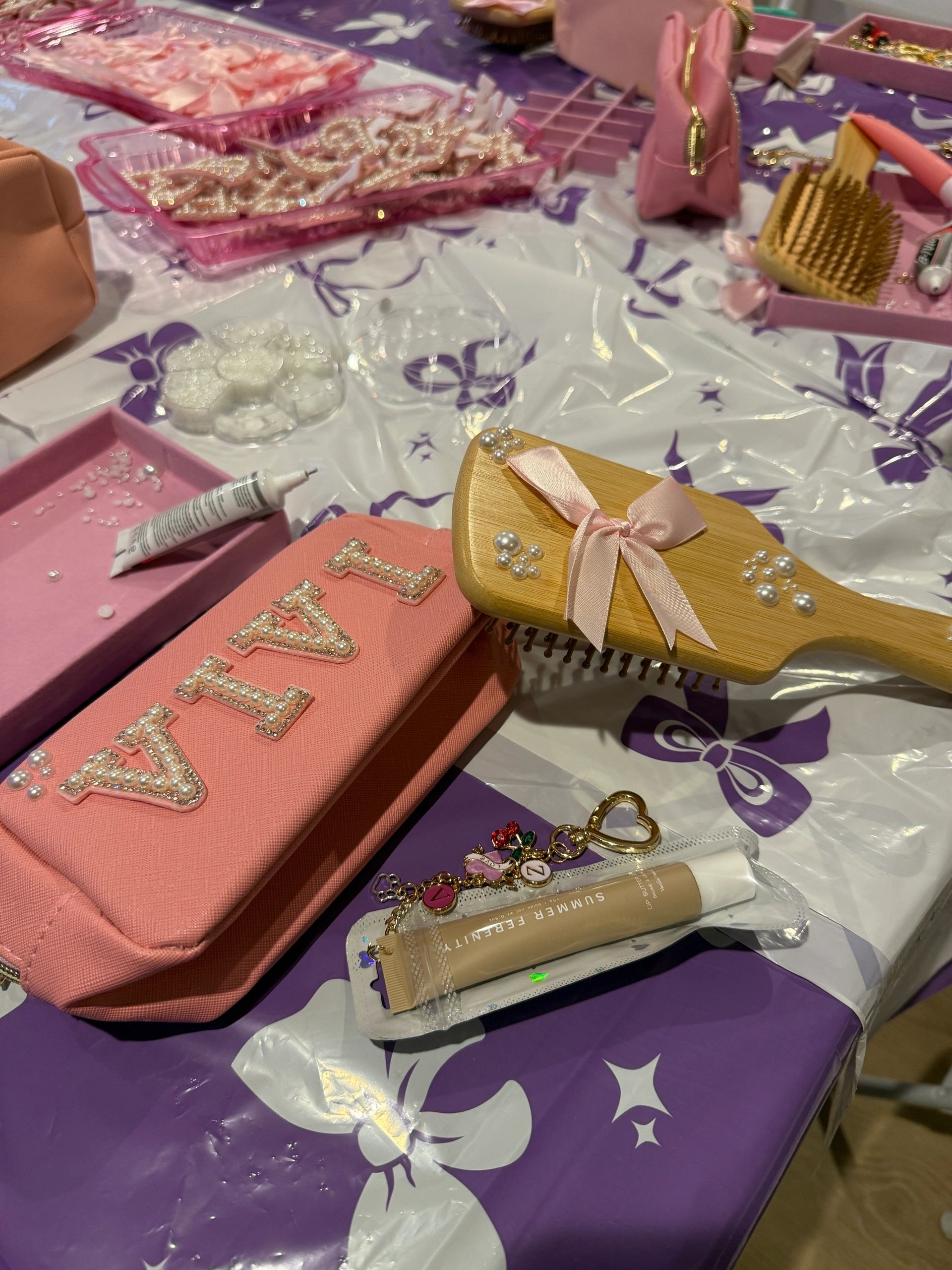 Makeup Bags + Hair Brushes